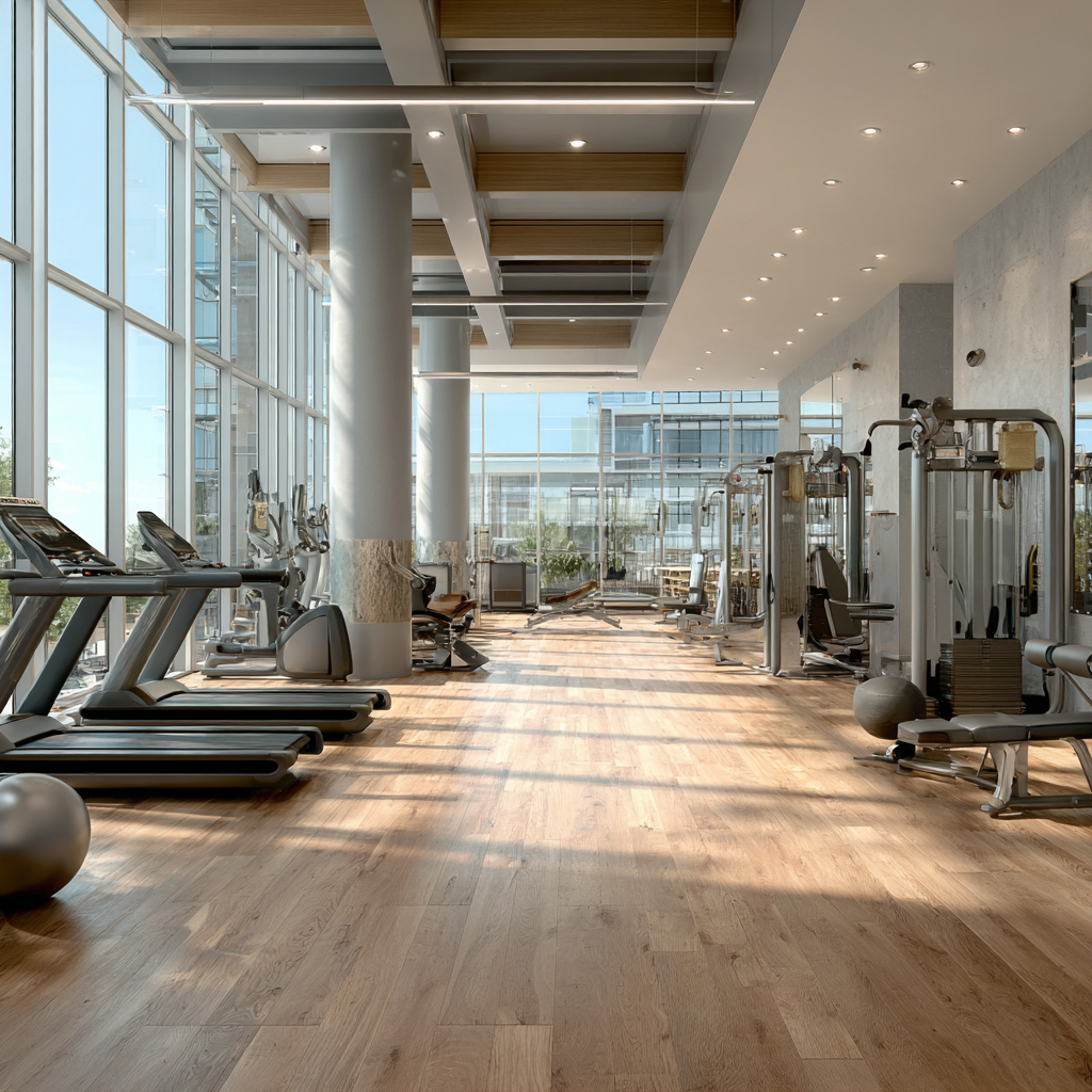 Fitness center at SMI Detox treatment facility
