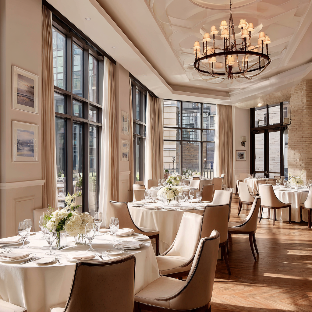 Elegant dining area at SMI Detox